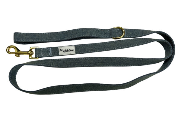 Victorian Vanguard Harness -Blue Denim Leash