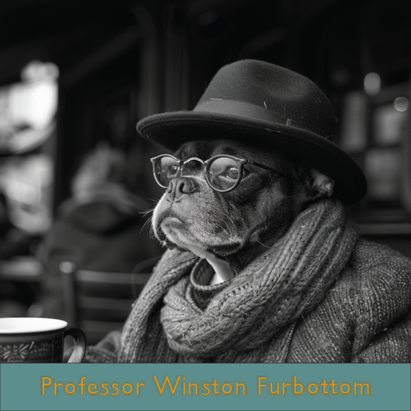 The Stylish Stray Gift Cards - Professor Winston Furbottom